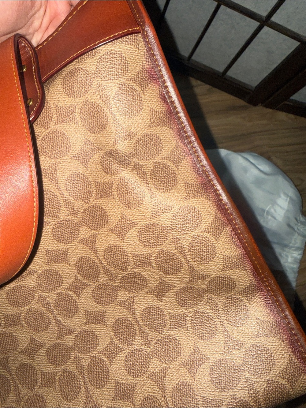 Coach Brown Signature Canvas Tote with Strap - Picture 10 of 10